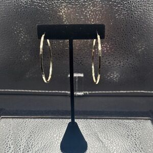 Elegant Gold Large Shinny Hoop